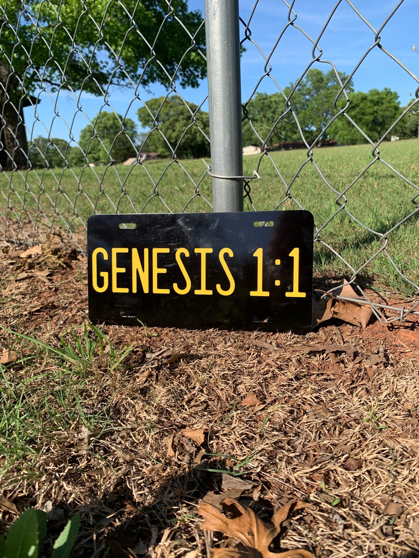 Genesis 1:1 License Plate