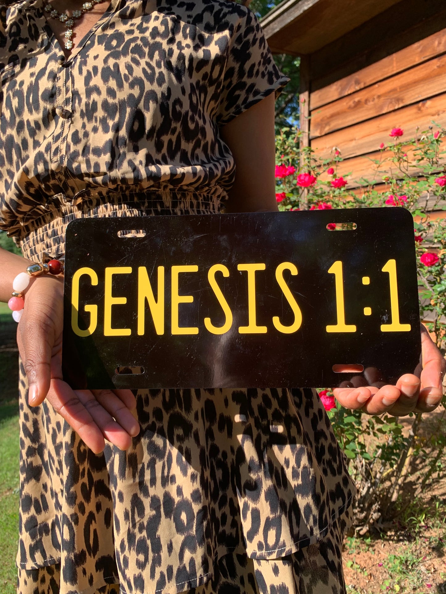 Genesis 1:1 License Plate