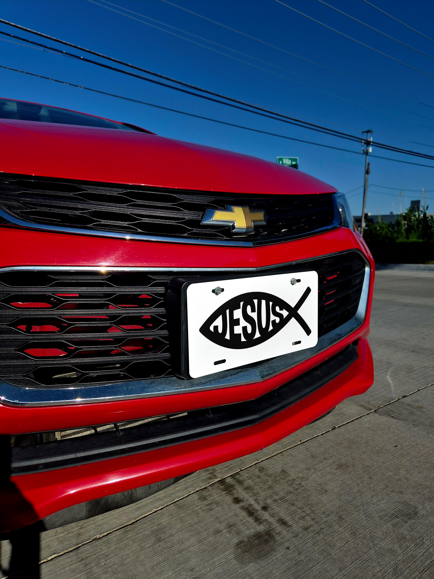 Jesus Ichthys Fish License Plate